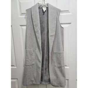 JOIE Gray Sweater Vest - Size Medium with Pockets